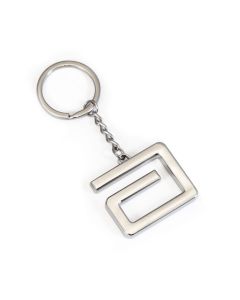 Abbott A Silver Keychain